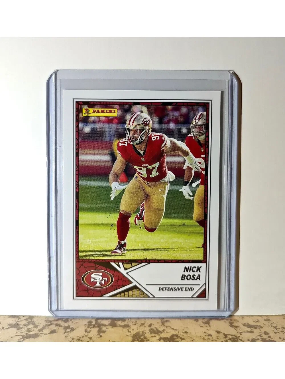 Nick Bosa 2024 Panini NFL #38 Sticker Card San Francisco 49ers